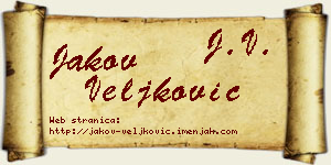Jakov Veljković vizit kartica